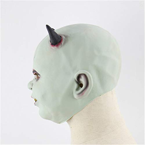 CYQAQ Halloween Little Devil Mask Horror Zombie Vampire Mask Headgear Party Bar Decoración Prop Halloween Toy