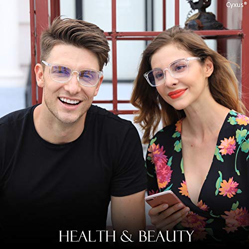 Cyxus Gafas con Filtro de luz Azul bloqueo de luz azul, Gafas con Filtro - Anti Luz Azul para Ordenador, Anti-reflejantes para Hombre y Mujer
