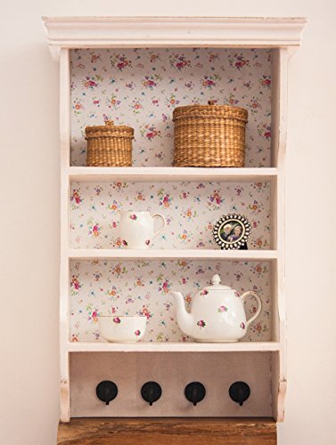 d-c-fix 346-0193 - Papel Decorativo Autoadhesivo, Blanco (Spring Flowers/Sunflor), 0.45x2 mt