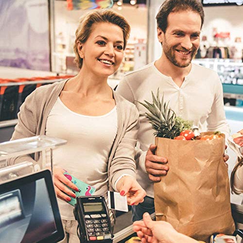 Dadabig 8 Pcs Mini Monedero Pequeño Monedero Dibujos Monedero de Lona Simple Monedero Flamencos Mini Lienzo Monedero para Monedas, Tarjertas, Llaves, Cosmético（4 Estilos）