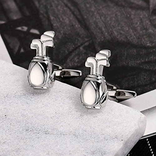 Daesar Joyería Gemelos de Hombre Gemelos Acero Inoxidable Gemelos Camisa Gemelos Club de Golf Gemelos Plata Gemelos para Hombre