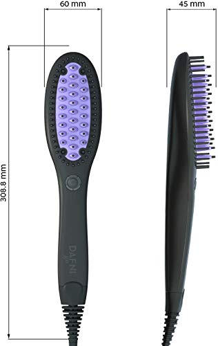 DAFNI Go – Cepillo alisador de cabello portátil – Peina su cabello hasta 10 veces más rápido que una plancha flar