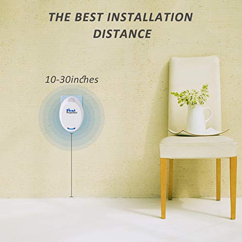 DANGZW Repelente Ultrasonico, Electrónico Repelente Mosquitos Insectos para Interiores Anti Cucarachas, Moscas, Mosquitos, Ratones, Arañas,100% Inofensivo para Mascotas y Humanos (Blanco)