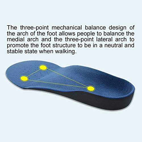 Darren May plantillas ortopédicas estables para fascitis plantar, soporte de arco, almohadillas de gel para pies planos M (41-42)/
