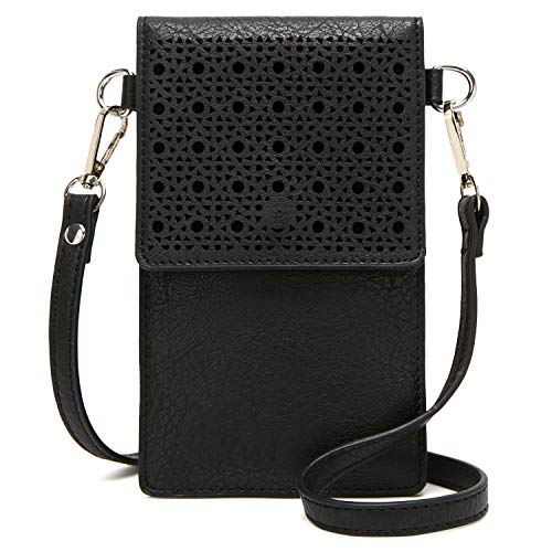 DCCN Bolso Bandolera móvil, Bolso pequeño Bandolera para Damas Mujeres Negro