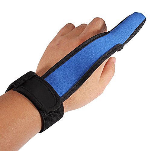 Dcolor Casting dedo Guante Stall Protector mar mosca pesca de la carpa azul