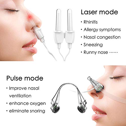 DDT 2 En 1Instrumento Terapéutico De Rinitis Electrónico Tratamiento De Dispositivo Rinitis Herramienta De Monitor De Salud Sinusitis Estornudos Picor Nasal Dispositivo De Cuidado De Nariz