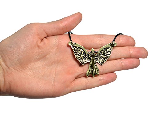 De cazadores de Ciudad de hueso lámpara de techo collar con colgante en forma de ángel Tessa Clockwork cazador de sombras colección Clary Fray