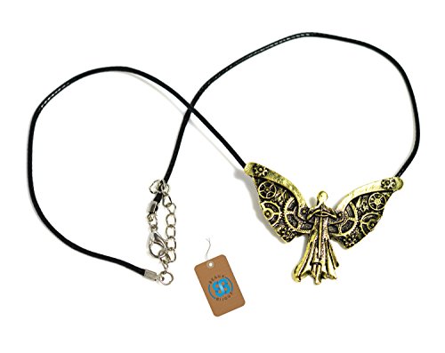 De cazadores de Ciudad de hueso lámpara de techo collar con colgante en forma de ángel Tessa Clockwork cazador de sombras colección Clary Fray