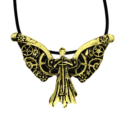 De cazadores de Ciudad de hueso lámpara de techo collar con colgante en forma de ángel Tessa Clockwork cazador de sombras colección Clary Fray