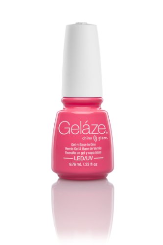 De China Glaze Nail Gel 81685 semipermanentes, rosa impactante, 9,76 ml