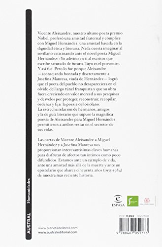 De Nobel a novel: Epistolario de Vicente Aleixandre a Miguel Hernández y Josefina Manresa (Contemporánea)