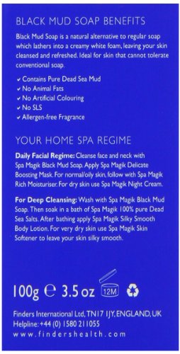 Dead Sea Spa Magik Jabón de barro negro 100g