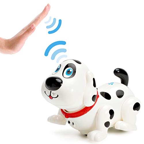 deAO Mascota Interactiva para Practicar Inglés Actividad Infantil de Aprendizaje con Perrito Robot Inteligente Juguete Electrónico Multifuncional