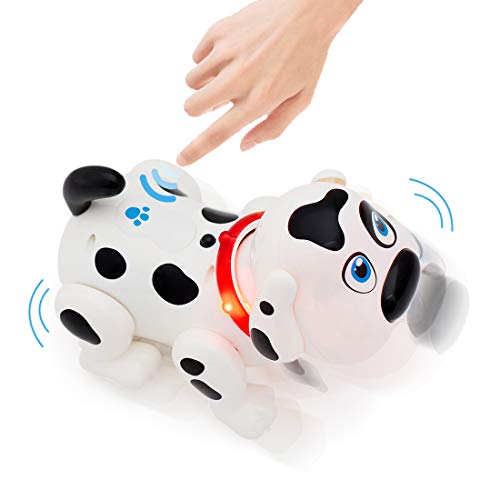 deAO Mascota Interactiva para Practicar Inglés Actividad Infantil de Aprendizaje con Perrito Robot Inteligente Juguete Electrónico Multifuncional
