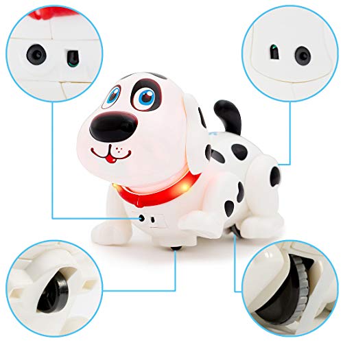 deAO Mascota Interactiva para Practicar Inglés Actividad Infantil de Aprendizaje con Perrito Robot Inteligente Juguete Electrónico Multifuncional
