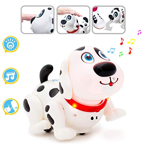 deAO Mascota Interactiva para Practicar Inglés Actividad Infantil de Aprendizaje con Perrito Robot Inteligente Juguete Electrónico Multifuncional