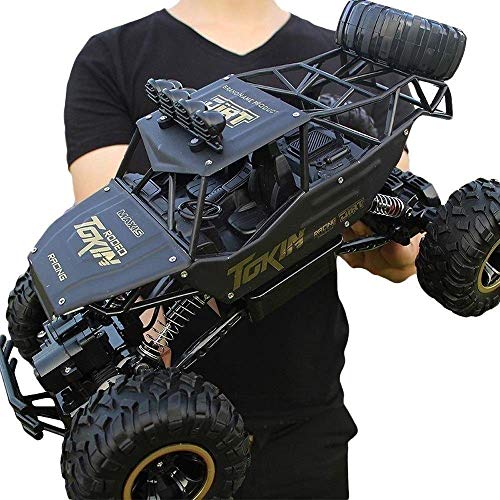 Decoración de escritorio remoto de aleación de juguete de control de luz 4WD Off-road Escalada vehículo eléctrico del coche LED del coche del niño del Racing Modelo de Navidad regalo de cumpleaños de