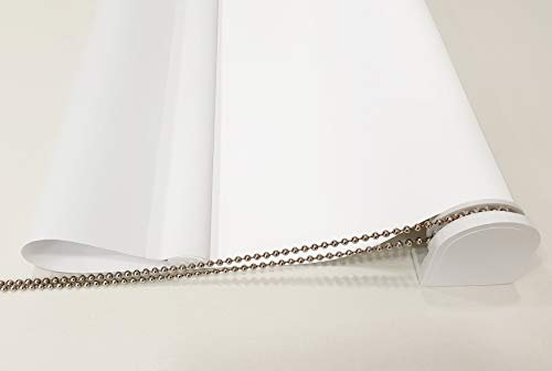 Decorestor Estor Opaco TÉRMICO Premium A Medida, Desde 40 a 300 cm de Ancho. Cierra el Paso de luz, conserva tu intimidad. Blanco. Estores Enrollables para Ventanas y Puertas.