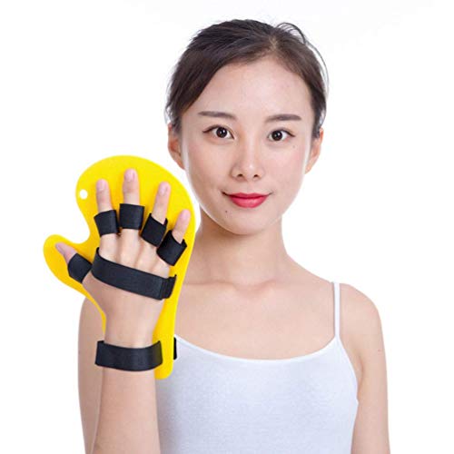 Dedo separador del dedo del diapasón Rehabilitación dedo separador férula de muñeca de mano Formación Ortesis Dispositivo ayuda del apoyo del diapasón con la percha Stroke una férula de mano de Capaci