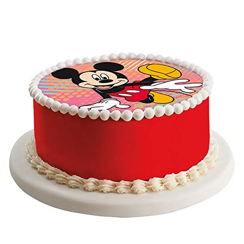 Dekora - Disney Mickey Mouse Decoracion Tartas de Cumpleaños, 20 cm, Multicolor, 114378