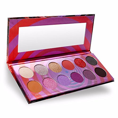 DE'LANCI Paleta de sombras de ojos, 12 colores naturales Desnudo altamente pigmentado cremoso profesional Desnudo en polvo maquillaje kit Paleta de sombras de ojos impermeable fórmula de alta gama