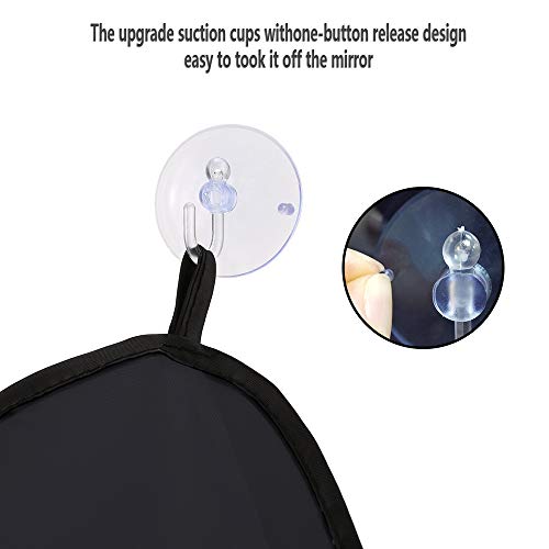 Delantal de Barba para Afeitar y Recortar con 4 Ventosa y Delantal Impermeable Ajustable para Barba, Barba Delantal Perfecto para Hombres(Patentar)