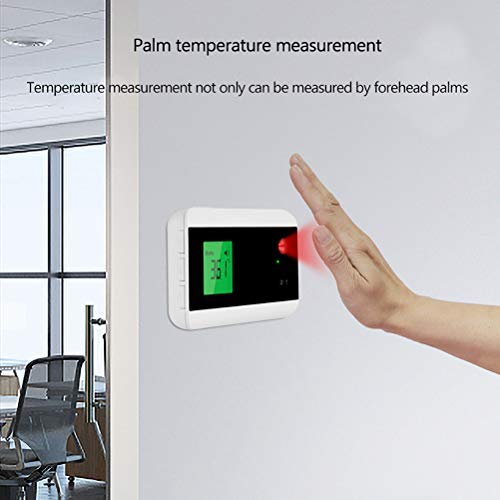 Delaspe - Termómetro de inducción automático sin contacto, termómetro infrarrojo montado en la pared es adecuado para oficinas, centros comerciales y casas