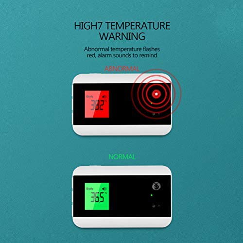 Delaspe - Termómetro de inducción automático sin contacto, termómetro infrarrojo montado en la pared es adecuado para oficinas, centros comerciales y casas