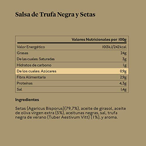 Delicious & Sons Salsa de Trufa Negra y Champiñones 180g