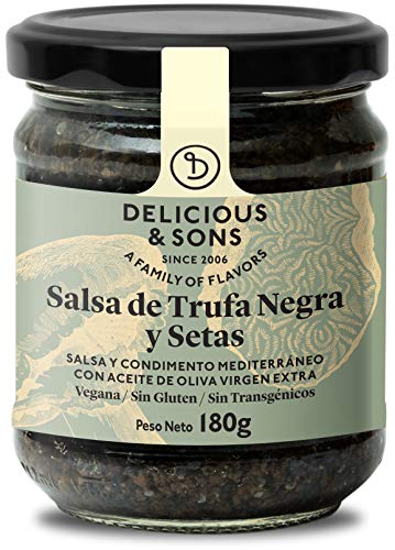 Delicious & Sons Salsa de Trufa Negra y Champiñones 180g