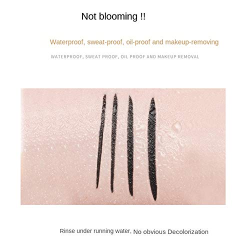 Delineador de ojos a prueba de agua, delineador líquido negro, resistente al agua, antiincrustante, delineador líquido de larga duración (Professional)