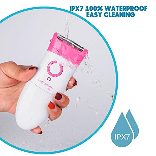 Depiladora Facial Afeitadora Mujer Depiladoras Faciales Electricas Femenina Recortadora Bikini Trimmer Depilador Sin Dolor Maquinilla Recargable Afeitador para Cejas Nariz Pierna