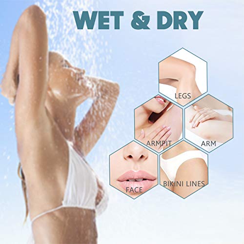 Depiladora Facial Afeitadora Mujer Depiladoras Faciales Electricas Femenina Recortadora Bikini Trimmer Depilador Sin Dolor Maquinilla Recargable Afeitador para Cejas Nariz Pierna