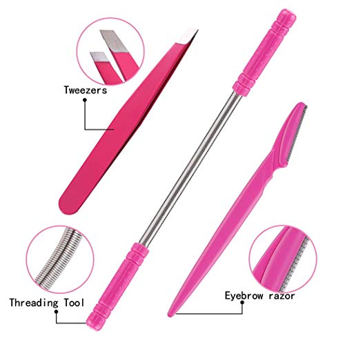 Depiladora Manual Vello Facial,Kapmore Depiladora Facial Mujer Depiladora Vello Facial Depilacion Facial Mujer 3En1 DepilacióN Facial Pinzas De Cejas Afeitarse