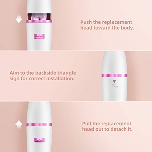 Depiladora Mujer Afeitadora eléctrica inalámbrica Recortador Rostro Multifunción 7 en 1 Cepillo Limpieza facial Masajeador Manicura Uñas ELEHOT