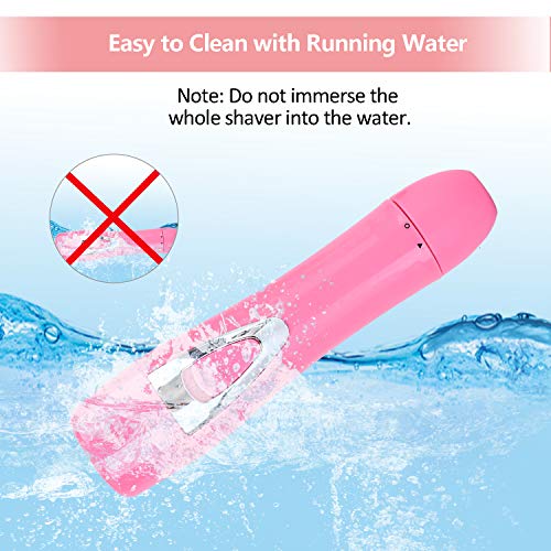 Depilatorio facial, depilación sin dolor, operación húmeda y seca, bigote de labio superior del mentón, afeitadoras eléctricas para hombres y mujeres.