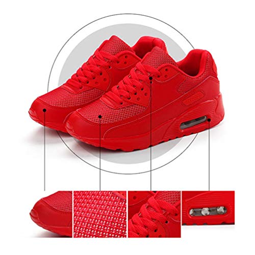 Deportes de Las Mujeres Zapatos de Malla Transpirable al Aire Libre Parejas Aire cojín Antideslizante Zapatillas de Correr para Las Mujeres