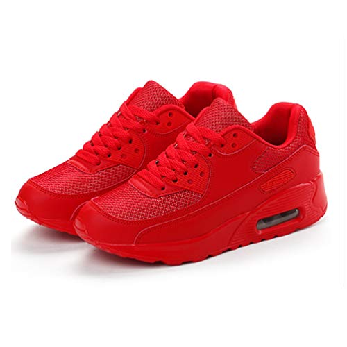 Deportes de Las Mujeres Zapatos de Malla Transpirable al Aire Libre Parejas Aire cojín Antideslizante Zapatillas de Correr para Las Mujeres