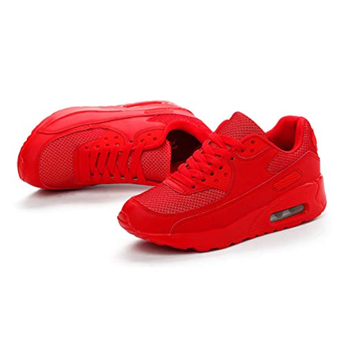 Deportes de Las Mujeres Zapatos de Malla Transpirable al Aire Libre Parejas Aire cojín Antideslizante Zapatillas de Correr para Las Mujeres