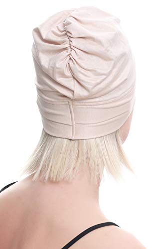 Deresina W Gorrito detejido de bambú para quimio (Beige)
