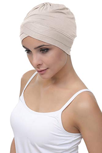 Deresina W Gorrito detejido de bambú para quimio (Beige)