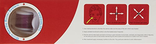 Dermaroller - Rollo agujas - agujas de 0,5 mm Micro 540 - Reduce las imperfecciones de la piel: acné, cicatrices profundas, estrías,