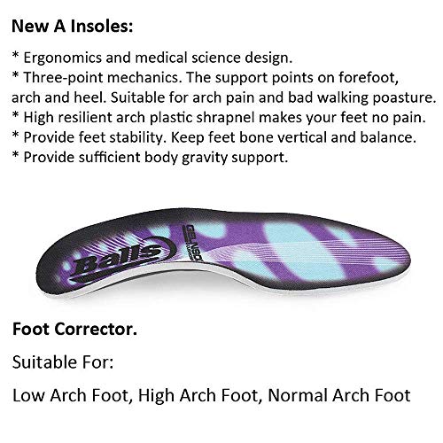 Desconocido Plantillas ortopédicas de Goma EVA, 2,5 cm, de Silicona, para el Cuidado de los pies, Small