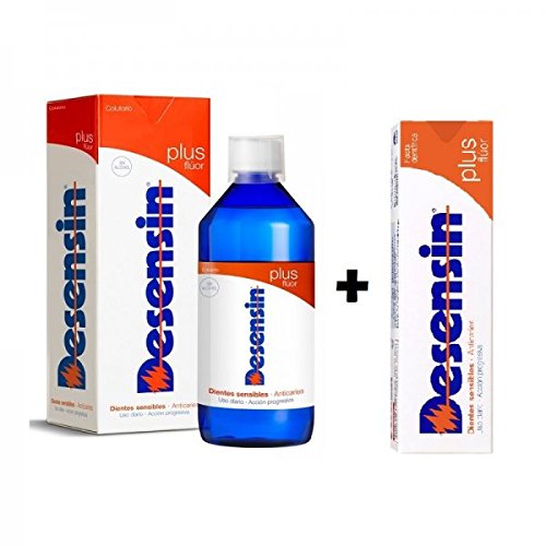 DESENSIN PLUS FLUOR (dientes sensibles) Incluye pasta de 125 ml. + colutorio de 500 ml.