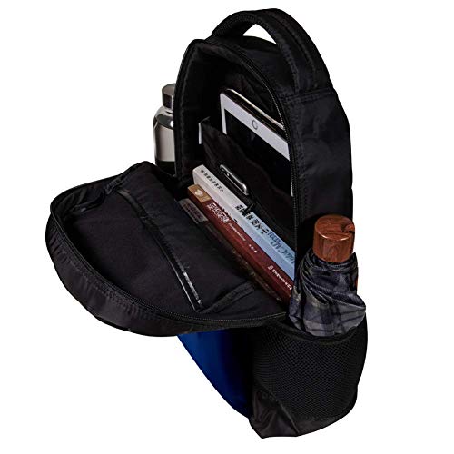 Desheze Mochila ligera con ojos verdes grandes, diseño de gato negro para la escuela y viajes, resistente al agua para mujeres y hombres, 27,5 x 13 x 40 cm