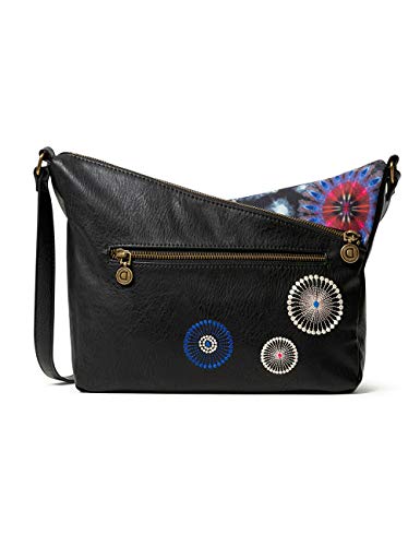 Desigual Accessories Fabric Across Body Bag, Bolsa para Cuerpo Mujer, negro, U