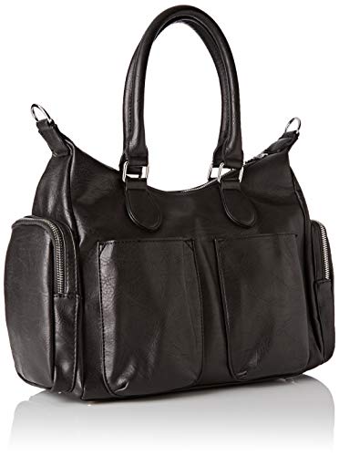 Desigual Bag Rep Nanit London, Bandolera para Mujer, Negro (Negro), 15.5x25.5x32 cm (B x H x T)