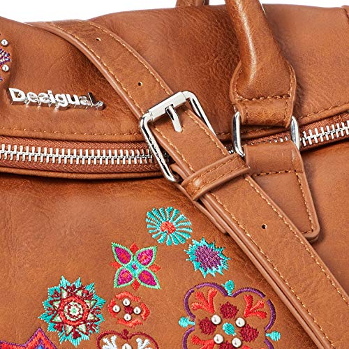 Desigual Loverty, Bolso Para Mujer. 24x16x29,5 cm U Marron