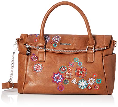 Desigual Loverty, Bolso Para Mujer. 24x16x29,5 cm U Marron